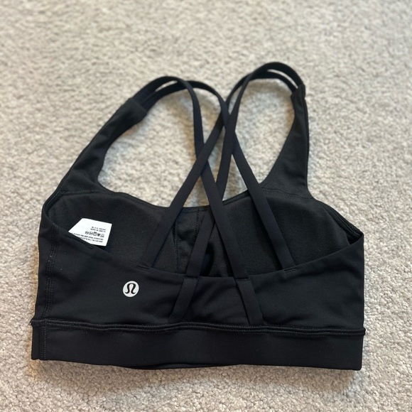 LULULEMON Energy Bra Black Size 2 - Picture 2 of 4